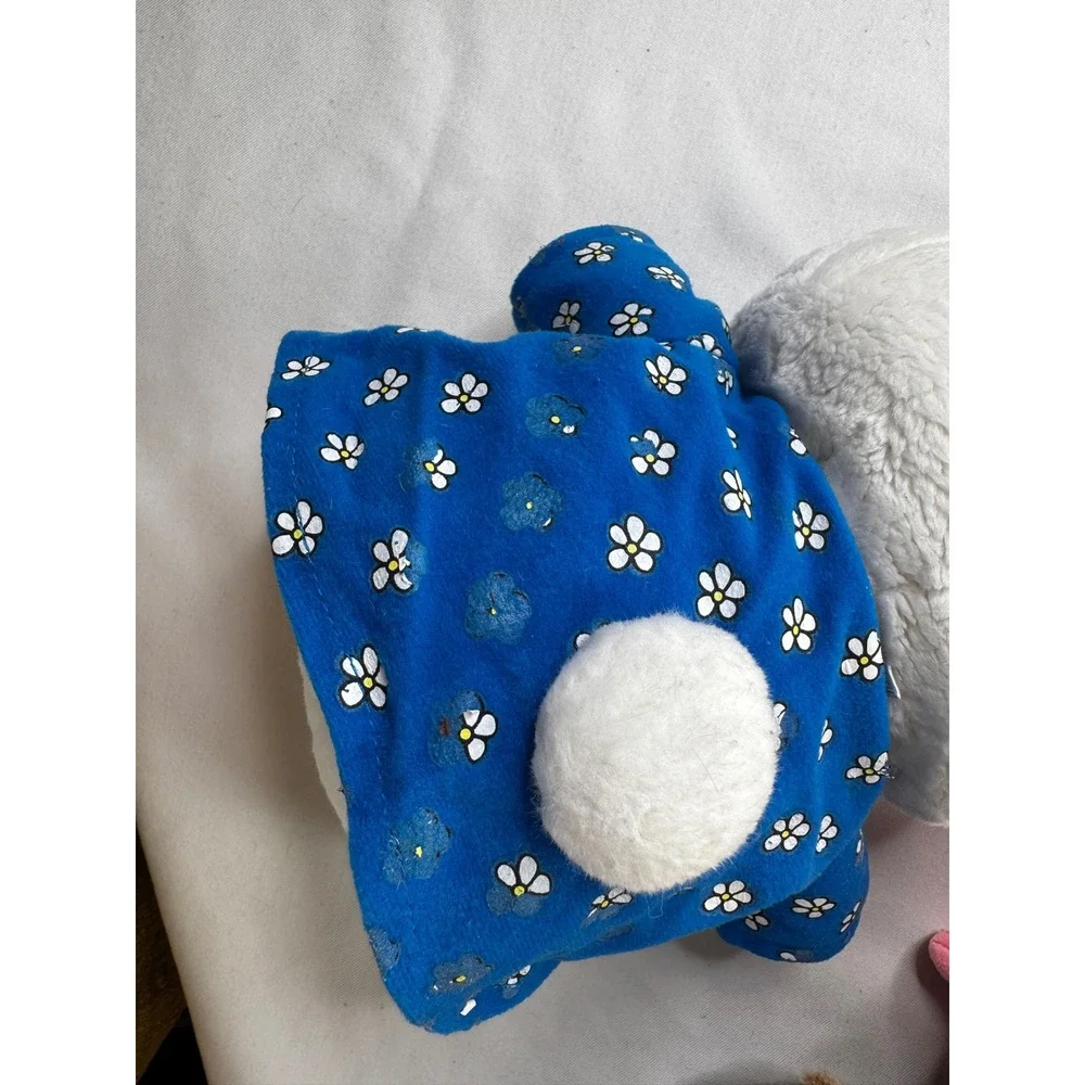 Miffy Bunny Plush Dick Bruna Blue Floral Dress Stuffed Animal 15 Inch
